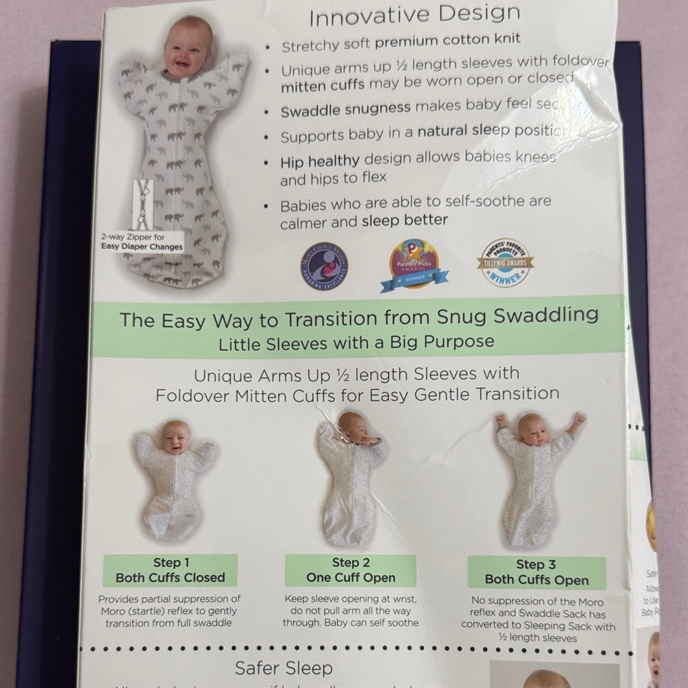 Nanit & Amazing Baby Transitional Swaddle Sack bundle NIB - Picture 6 of 6